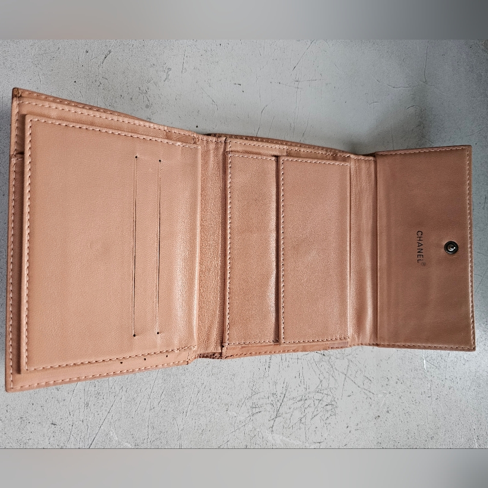 Chanel Vintage Chocolate Bar Trifold Wallet - Picture 8 of 17